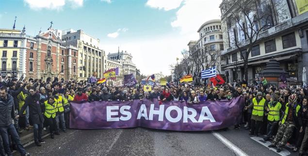 Podemos brachte zahlreiche Spanier auf die Straße, steht nun aber vor den Trümmern ihrer Politik (Foto: PA/ABACA)