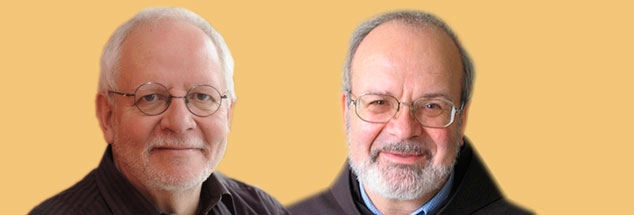 Denken unterschiedlich über das spirituelle Stufenmodell: der evangelische Theologe Andreas Ebert (links) und der Franziskaner Helmut Schlegel