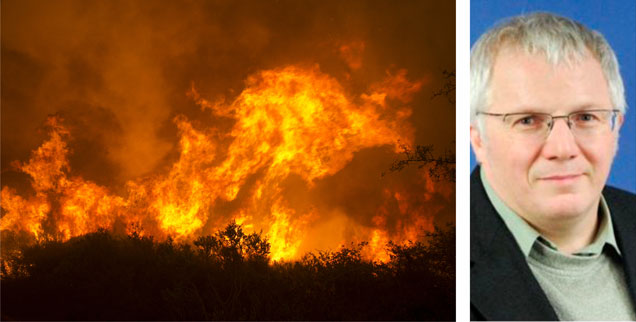 In Kalifornien (Foto) und an vielen anderen Orten in der Welt wüteten 2018 verheerende Waldbrände. Es braucht die Initiative von Bürgern, damit die Politik Ernst macht mit dem Klimaschutz, meint der Energieberater Jürgen Eiselt, Mitglied der Klimaschutzinitiative des frühreren US-Präsidenten Al Gore (Foto: pa/AP/Rich Pedroncelli;privat)