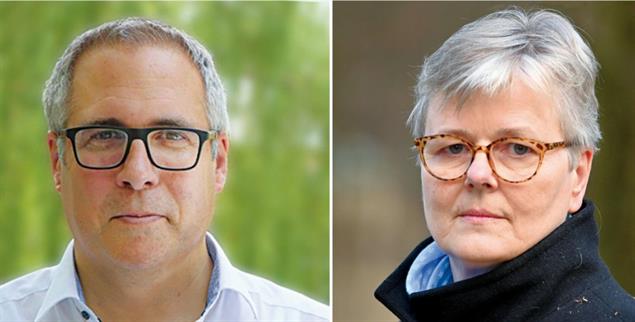 Prominente Konvertiten: Andreas Sturm und Beatrice von Weizsäcker (Fotos: Herder Verlag; pa/sz/Catherina Hess)