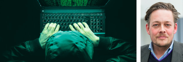 »Wenn man einen Server ausschaltet, kann man größere Schäden anrichten, als wenn man Bomben abwirft«: Konstantin von Notz (rechts) versucht Deutschland klar zu machen, wie schlecht es gegen einen Cyber-Krieg aufgestellt ist. (Fotos:  iStock by getty/turk_stock_photographer; pa/dpa/Daniel Reinhardt)