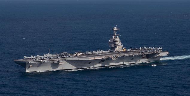 Die USA haben den größten Flugzeugträger der Welt, U. S. S. Gerald R. Ford, entsandt (Foto: wikipedia)