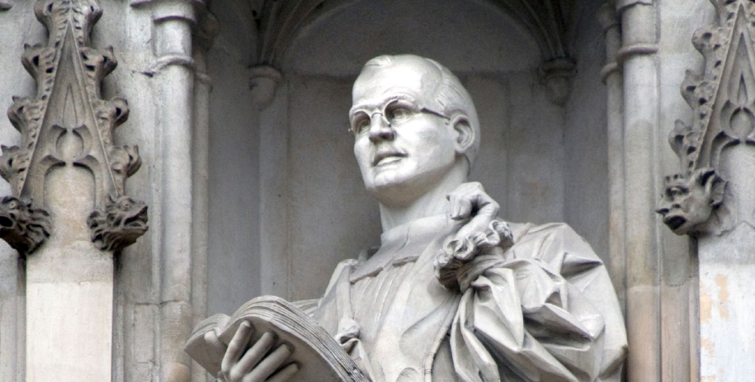 Ikone, auch für Rechte? Bonhoeffer-Statue an der Westminster Abbey, London (Foto: Peter Horree / Alamy Stock Photo)