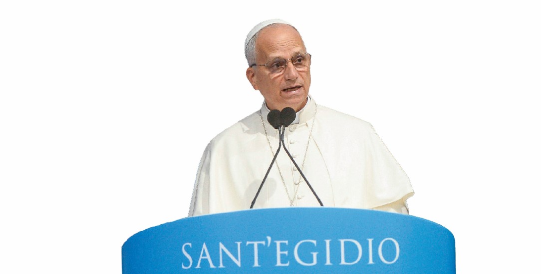 Papst Leo XIV. beim Friedenstreffen im Kolosseum am 28. 10. 2025 (Foto: IMAGO/Avalon.red) Papst Leo XIV. beim Friedenstreffen im Kolosseum am 28. 10. 2025 (Foto: IMAGO/Avalon.red)