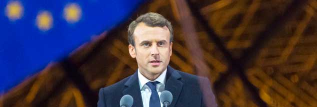 Wahlsieger Emmanuel Macron: Er konnte die Rechtsextreme Marine Le Pen von der Macht fernhalten, doch die Probleme, die ihr Millionen Wähler zugetrieben haben, sind damit noch nicht gelöst (Foto: pa/Boutin)