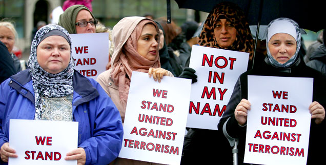 Die muslimische Demo in Köln ist bei weitem nicht die erste ihrer Art: Hier demonstrieren Musliminnen Mitte Juni in Glasgow gegen islamistische Fanatiker und deren Missbrauch der Religion (Foto: pa/Jane Barlow)