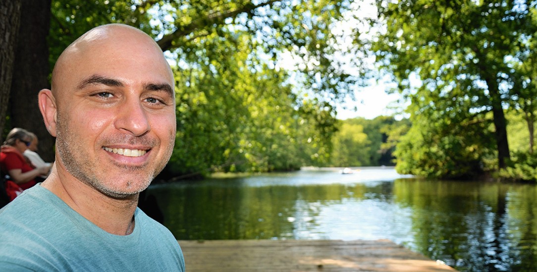 Ruheort: Motaz Salha ist gern am Neuen Teich im Berliner Tiergarten. (Foto: privat)