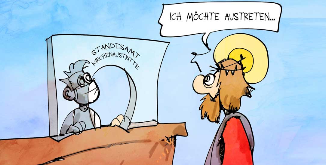 (Zeichnung: PA/Die Kleinert/Kostas Koufogiorgos)