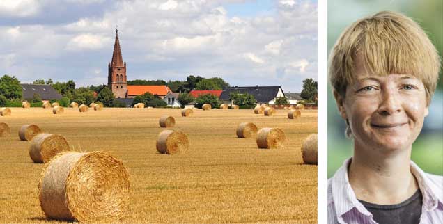 Die Förderung der Biodiversität gelingt nur über den Dialog mit den konventionellen Landwirten, meint Maren Heincke, Fachreferentin im Zentrum Gesellschaftliche Verantwortung der Evangelischen Kirche von Hessen und Nassau (Fotos: epd/Schulze; Seyfert)