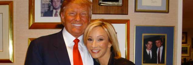 Donald Trump, schon im Wahlkampf herzlich verbunden mit Tele-Evangelistin Paula White:  Gemeinsamer Glaube an ein kapitalistisches Christentum. (Foto: christiantoday.com/Facebook Paula White)
