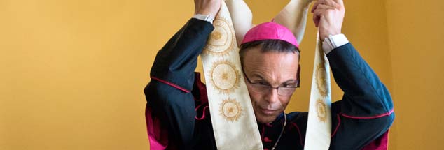 Das Ende seiner Bischofszeit?: Der Papst verordnet Tebartz-van Elst eine Auszeit. Im Bistum Limburg gehen viele davon aus, dass er nicht mehr zurückkehrt (Foto: pa/dpa/Roessler)
