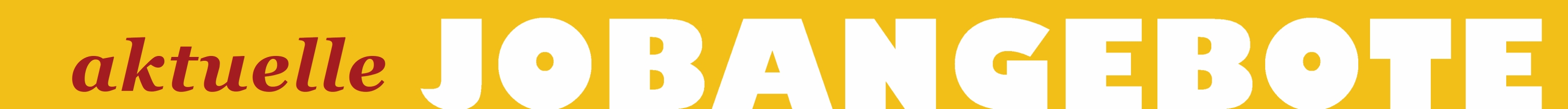 aktuelle Jobangebote