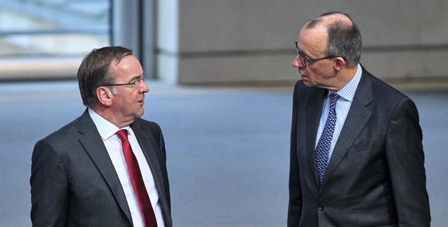 Wahrscheinliche Partner: Friedrich Merz (rechts) als Kanzler und Boris Pistorius als Anführer der SPD. (Foto:pa/dts-Agentur)