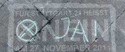 Ziemlich schwierige Frage, die da am 27.11.2011 beim Volksentscheid zu »Stuttgart 21« gestellt wurde: Dass so viele für den Weiterbau des Tiefbahnhofs in Stuttgart votierten, lag auch daran, worüber abzustimmen war - nämlich nicht über den Bau selbst, sondern über die finanzielle Beteiligung der Landesregierung daran (Foto: pa/dpa/Marijan Murat)