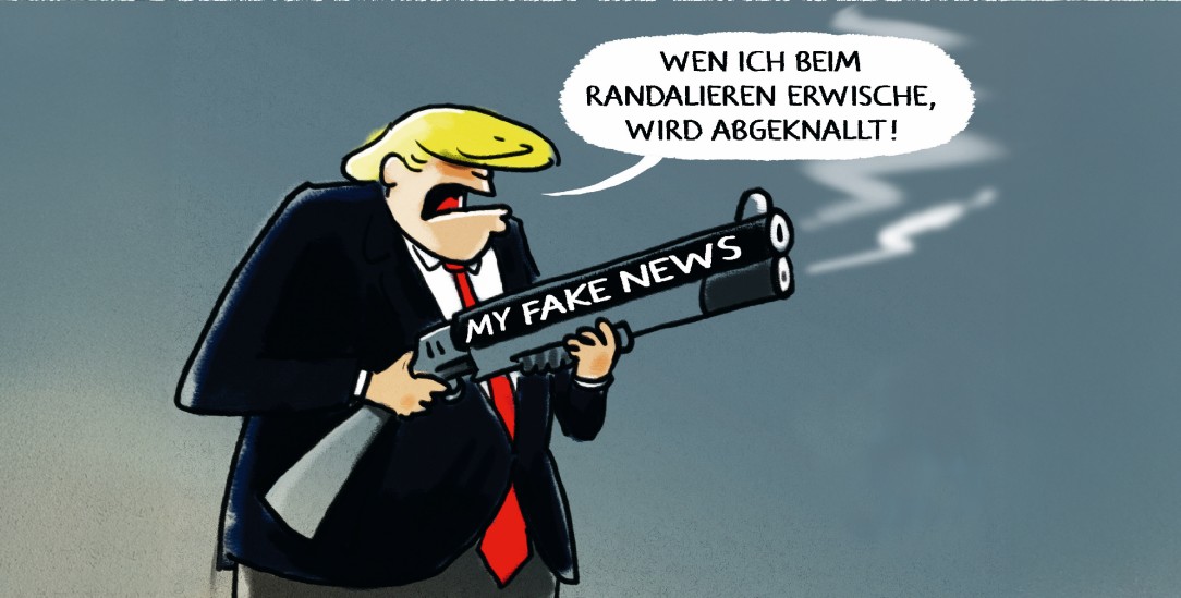 In Donald Trumps Augen ist alles, was gegen ihn ist, »fake«, egal ob es auf Fakten basiert oder nicht.
