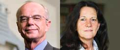 Brauchen wir eine Wahlpflicht? Christian Weber (links) und Bettina Röder (rechts) streiten sich darüber. (Fotos: Pressebild Bürgerschaft Bremen; Pramme)