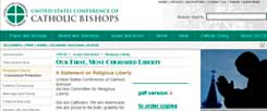 Weiter auf Anti-Obama-Kurs: Die katholischen US-Bischöfe haben jetzt eine Kampfschrift veröffentlicht, die kein gutes Haar am demokratischen Präsidenten lässt. (Foto: www.usccb.org)