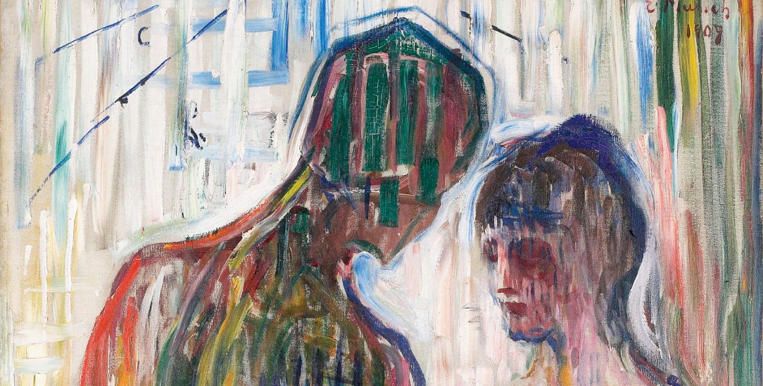 Miteinander sterben führt zu neuer Intimität: »Cupid and Psyche« (1907) von Edvard Munch. (Foto: akg-images)