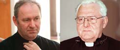 So unterschiedlich können Oberhirten sein: Der vom Papst geschasste, dialogische Erzbischof Robert Bezak (links) und Amtsvorgänger Jan Sokol, ein rechter Nationalist. (Fotos: Getty Images/SIFA; KNA)