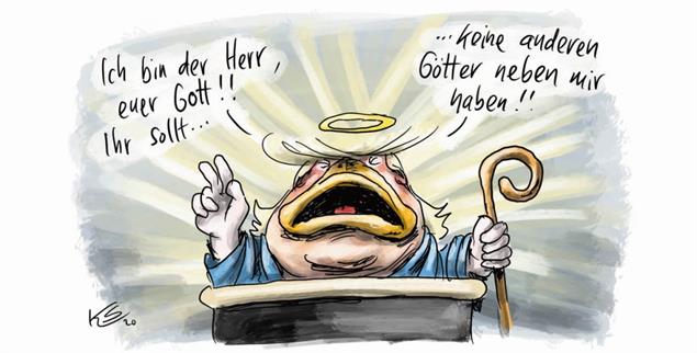 Was macht Donald Trump in Zukunft? (Zeichnung: Klaus Stuttmann)