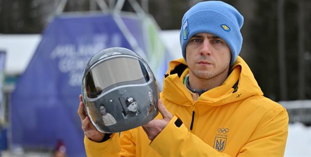 Vladyslav Heraskevych. (Foto: PA/DPA/Robert Michael)
