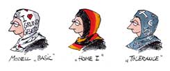 Müssen Schulkinder vor diesem Anblick geschützt werden? Lächerlich - findet Karikaturist Plassmann. (Zeichnung: Plassmann)