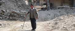 Die türkische Stadt Cizre im März 2016 nach den Kämpfen zwischen der türkischen Armee und kurdischen PKK-Kämpfern. Steuert die Türkei auf einen Bürgerkrieg zu? (Foto. Ronnefeldt)