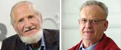 Rupert Neudeck gegen Friedrich Schorlemmer: Streit um Bundeswehr und Weltpolizei
(Fotos: pa/Burgi; pa/Endig)