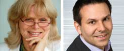 Verschwendet Raumfahrt Geld? Eva Baumann-Lerch (links) sagt: "Ja!" Dirk Wagner (rechts) sagt: "Nein!" (Fotos: privat; hr)